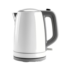 Fototapeta premium a white electric kettle with transparant background perfect for websites, advertisements, or blogs related to kitchen appliances or home decor.