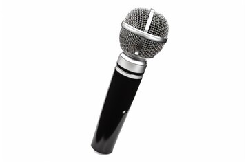 Microphone isolated on white background, Generative AI