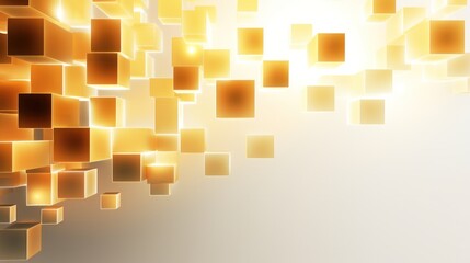 Design template for Gold Colored Cubes