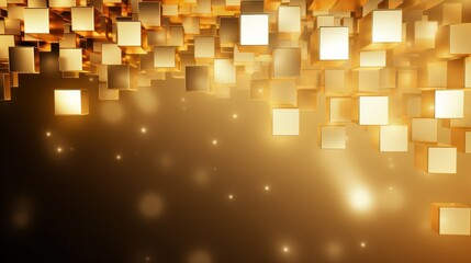 Design template for Gold Colored Cubes