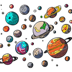Naklejka premium planet picture, It's so beautiful.