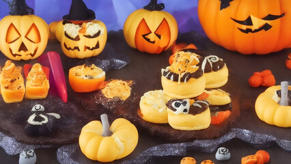Halloween party cake ,generative AI