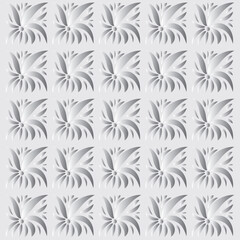 Obraz premium silver flower pattern, decorative model for interior design, background 