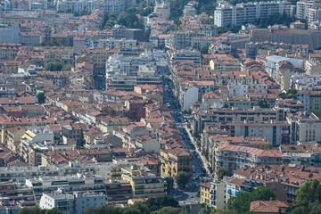 Fototapeta premium France Nice ville urbain quartier logement toit immobilier
