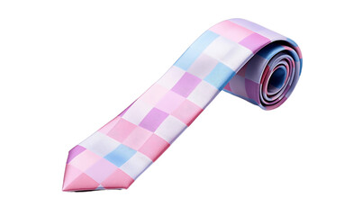 Necktie for Men Isolated on a Transparent Background PNG. Generative AI