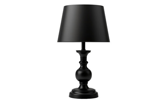 Dark Lamp Fixture Isolated on a Transparent Background PNG. Generative AI