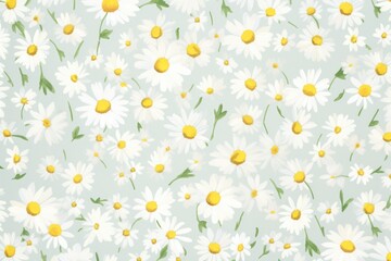 Colorful Daisy Flower Watercolor Pattern Background. Wallpaper. Valentine's Day Banner. Abstract. Winter. Christmas. Generative AI