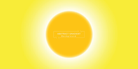 Orange juicy neon. orange circle illustration. Abstract background template with 3D shapes modern concept