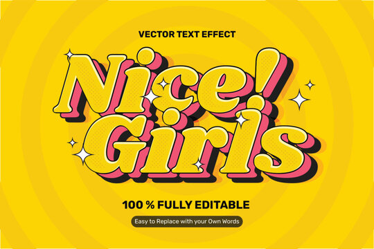 Nice Girls Comic Text Effect