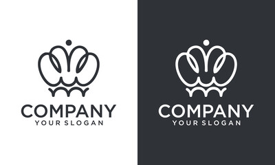 Crown wing typography