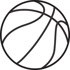 Basketball Ball Outline
