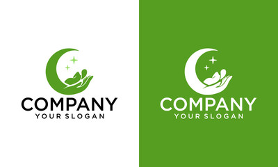 Nature Helping Hand, Organic Logo, nature Care Logo