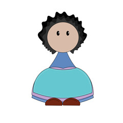 illustration of a child.
baby child icon.
mascot. illustrated dolls