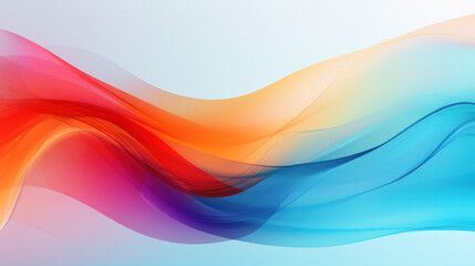 Colorful Wave Abstractions: Multicolored Artistry for Captivating Screen Displays and Creative Visual Presentations