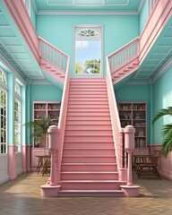 Stylish mock up poster frame, nordic and contemporary interior design. Gallery wall with empty frame and copy space. Scandinavian style home interior design of modern living room.