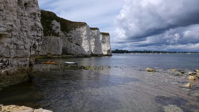 Looking to Studland from Old Harry Rocks, Dorset, UK