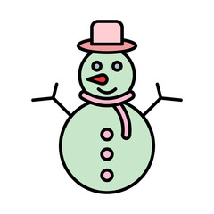 Snowman Icon Design