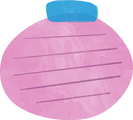 Cute note memo illustration