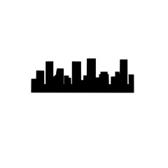 Fototapeta na wymiar Vector silhouette of city