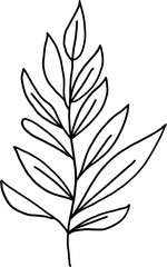 Fototapeta na wymiar doodle freehand sketch drawing of maple leaf.