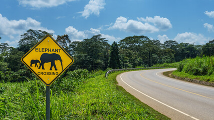 Road Sign in Uganda