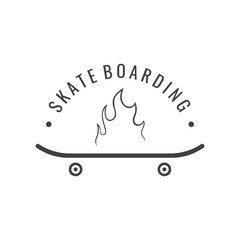 Vector Skateboard Logo Template