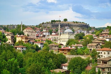 Fototapeta na wymiar View of houses in old town in Safranbolu, Turkey.