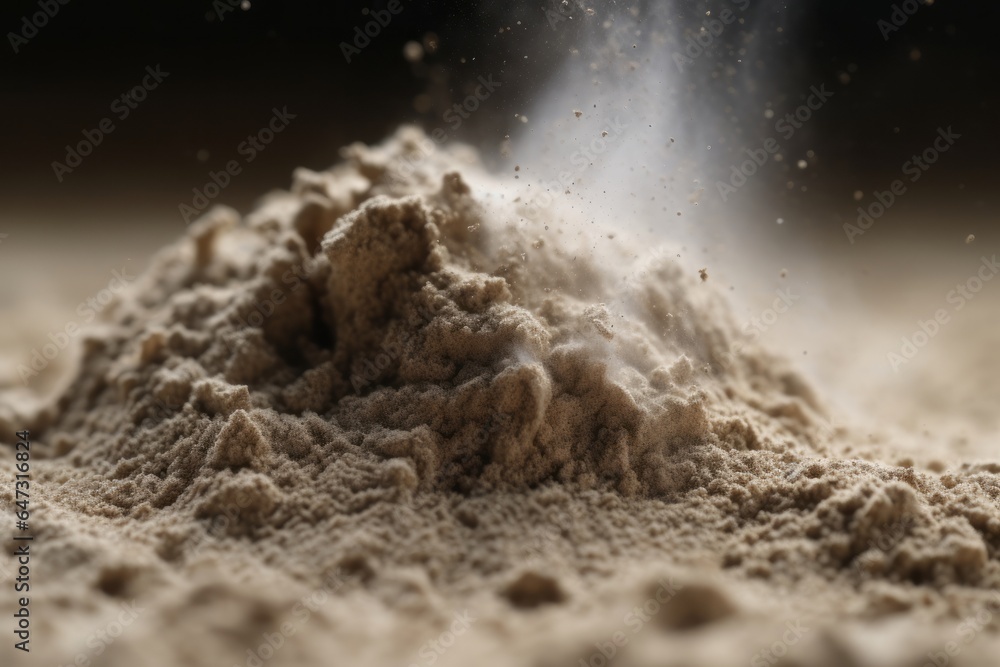 Wall mural macro shot of dust. generative ai