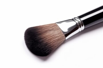 Make up brushe isolated on white background. Generative AI