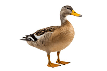 Quacking Allure The Fascination of Duck isolated on a transparent background, Generative Ai