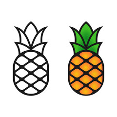 pineapple cartoon vector