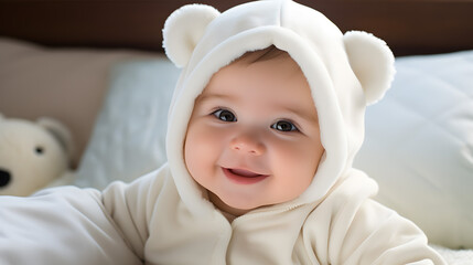 Portrait of a Little Smiling Baby