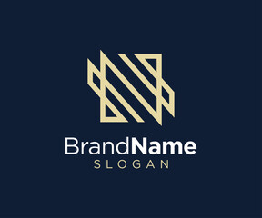Letter N logo design for various types of businesses and company. Luxury and elegant Letter N vector