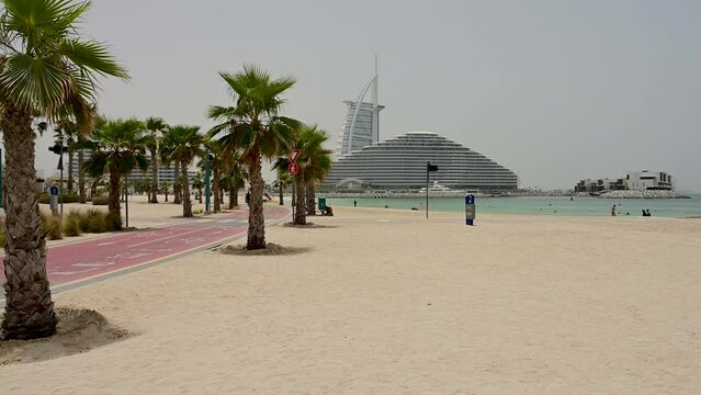 Dubai Palm Beach at 4K resolution