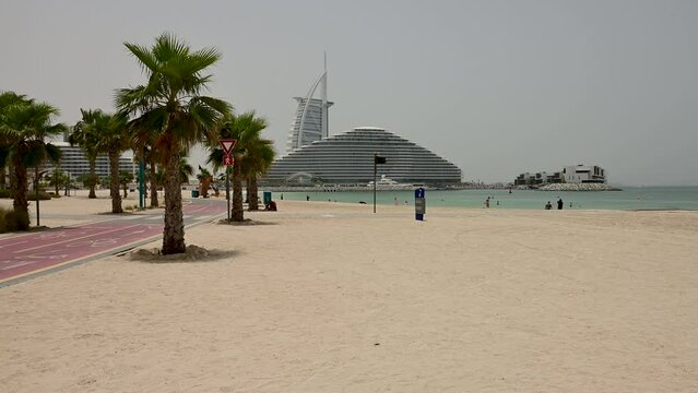 Dubai Palm Beach at 4K resolution