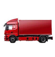 red truck On a transparent background PNG