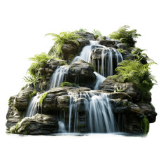 Waterfall on transparent background PNG