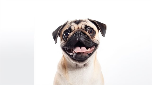 Funny dog pets animal. AI generated image