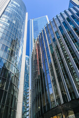 Fototapeta premium London, UK, 21 August 2023:Business district with famous skyscrapers and landmarks, London 41