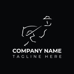 Horse Logo, Isolated Vector Animal Template for Logo Company, Icon, Symbol, Company logo.