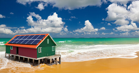 house on the beach