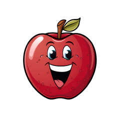 Obraz premium Cartoon apple