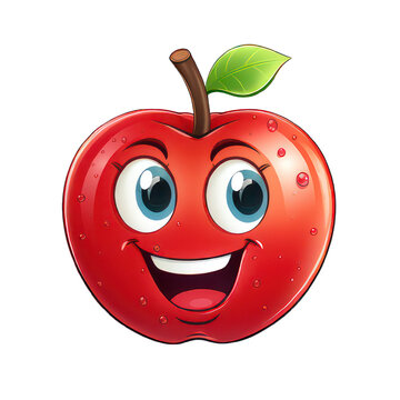 Cartoon apple
