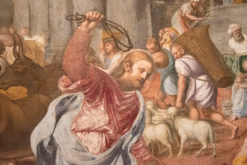 Painting in the church of San Maurizio al Monastero Maggiore, Milan church of early Christian origin, Italy, Europe. - 647329030