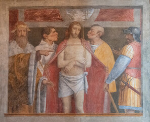 Painting in the church of San Maurizio al Monastero Maggiore, Milan church of early Christian origin, Italy, Europe. - 647329495