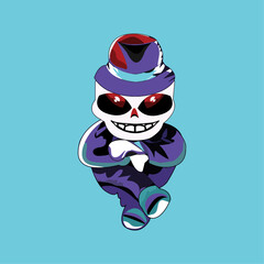 A baby cartoon character vector illustration