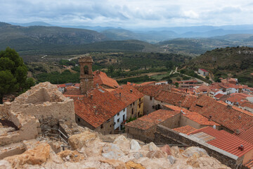 Beautiful town Culla in the province of Castellon in Spain