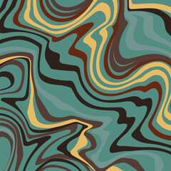 Abstract psychedelic groovy background. Vector.