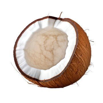 Coconut water splashing,  on a transparent background 