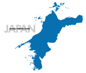 愛媛県の地図 日本